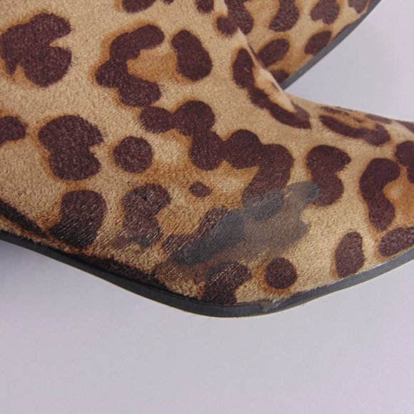 Animal Print Ankle Boots NWOT - Picture 7 of 9